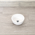 Wholesale Customizable Custom White Ceramic Pet Dog Bowl